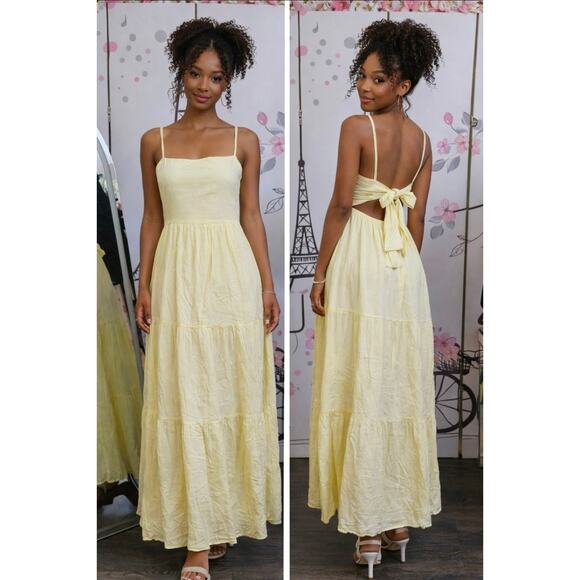Alenda Danmos Dresses & Skirts - #145 MSRP $45 ALENDA DANMOS TIERED COTTON BACKLESS MAXI DRESS ♡SIZE M♡